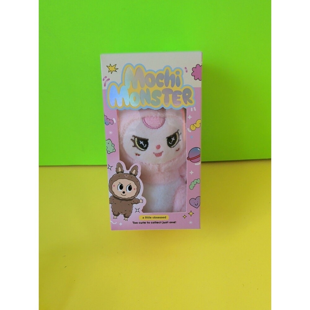 A Little Obsessed Mochi Monster Plush Charm Blush Pink Squishy Collectible NIB